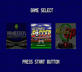 Sega Sports 1 Wimbledon Ult Soccer Super Monaco